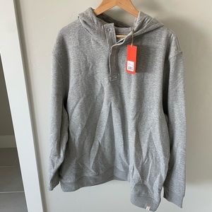 NWT. The Normal Brand Men’s Button Up Hoodie Pullover.
